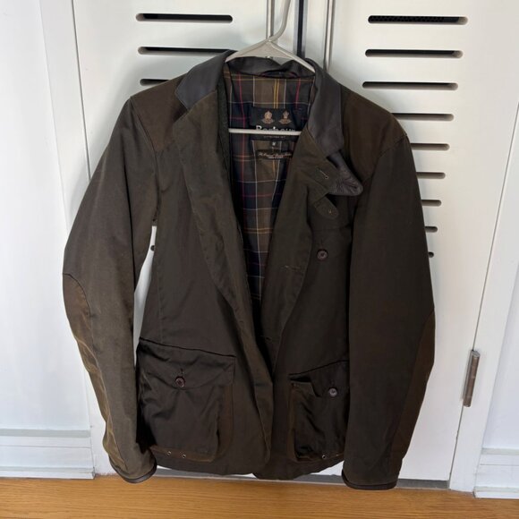 BARBOUR Men's Beacon Sports Waxed Jacket - Picture 7 of 9